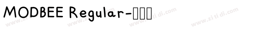 MODBEE Regular字体转换